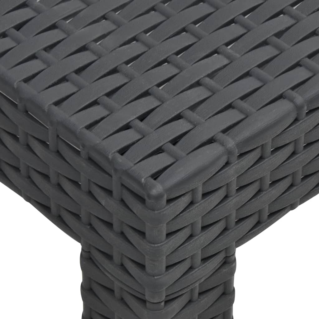 Set Divano da Giardino 2 pz con Cuscino in Rattan PP Antracite | homemem39
