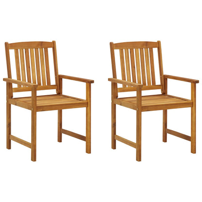 Garden Chairs with Cushions 2 pcs in Solid Acacia