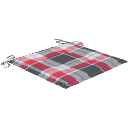 Sedie da Giardino con Cuscini 4 pz in Massello di Acacia Grigio - homemem39