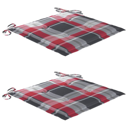 Sedie da Giardino con Cuscini e Tavolino in Massello di Acacia - homemem39