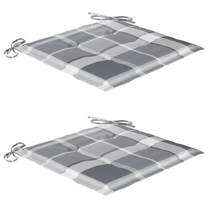 Sedie da Giardino con Cuscini e Tavolino in Massello di Acacia - homemem39