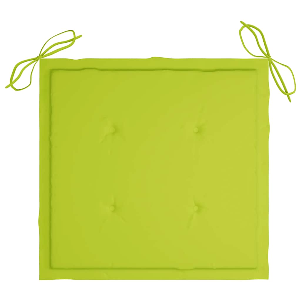 Sedie da Giardino con Cuscini e Tavolino in Massello di Acacia - homemem39