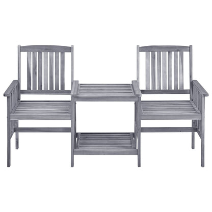 Garden Chairs with Cushions and Coffee Table in Solid Acacia