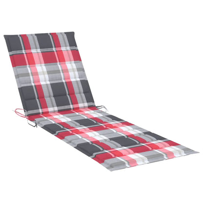 2-Seater Garden Deckchair with Solid Acacia Cushions