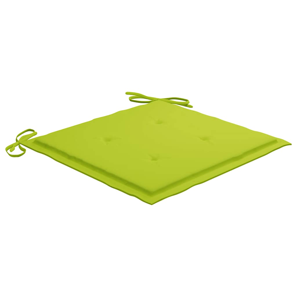 Sedie da Giardino 2 pz con Cuscini in Legno Acacia e Acciaio - homemem39