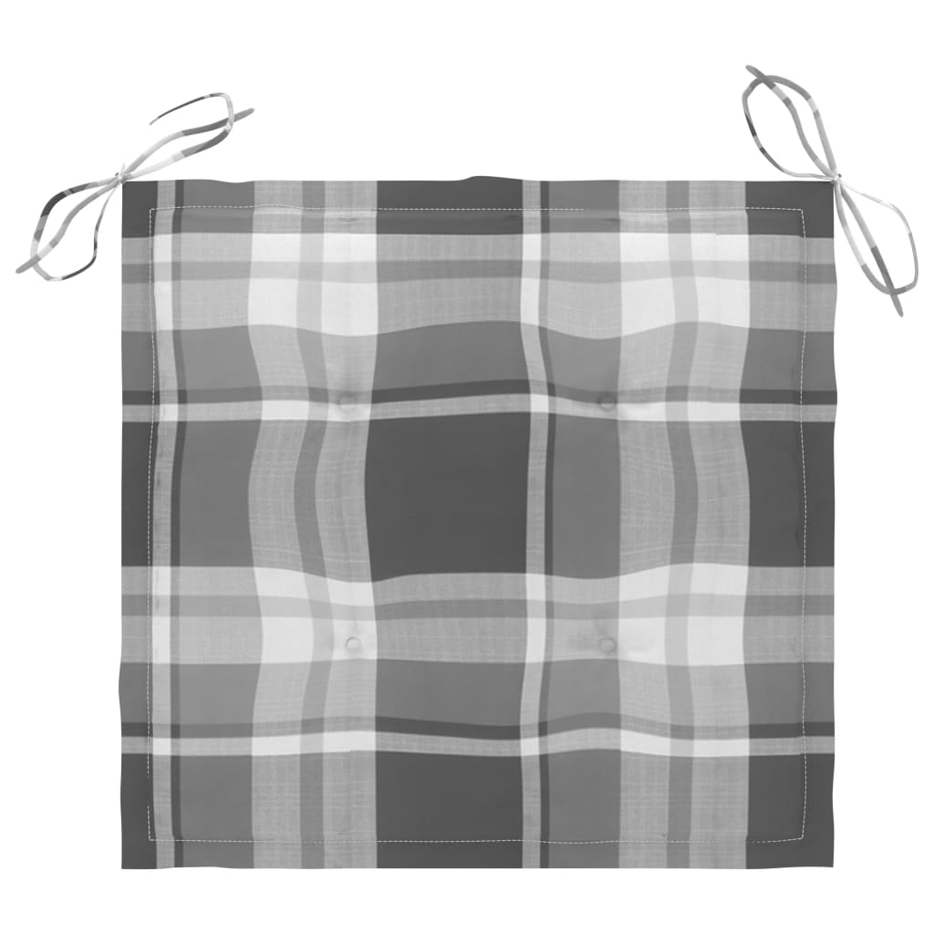 Sedie da Giardino 2 pz con Cuscini in Legno di Teak e Acciaio - homemem39