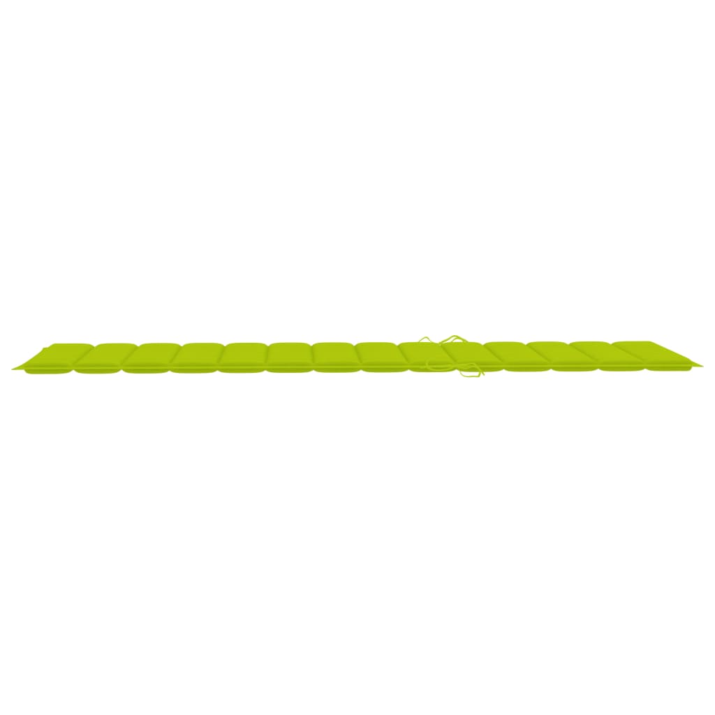 Lettino Prendisole da Giardino con Cuscino Massello di Acacia