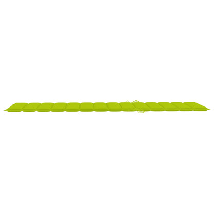 Lettino Prendisole da Giardino con Cuscino Massello di Acacia