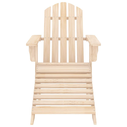 Sedia Giardino Adirondack con Ottomana Massello di Abete - homemem39