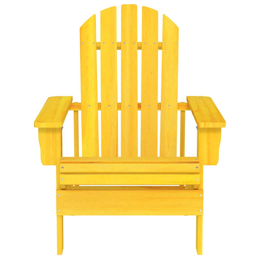 Sedia Giardino Adirondack in Legno Massello di Abete Gialla