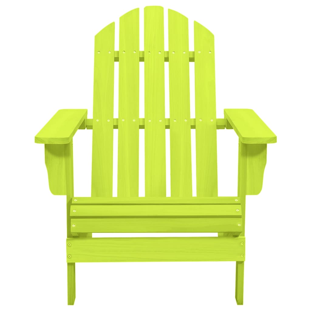 Sedia Giardino Adirondack in Legno Massello di Abete Verde - homemem39