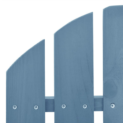 Sedia a Dondolo Adirondack in Legno Massello di Abete Blu