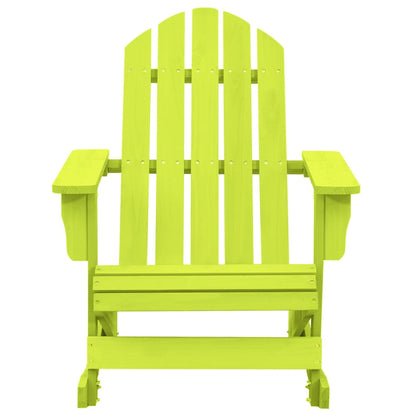 Sedia a Dondolo Giardino Adirondack in Legno di Abete Verde - homemem39