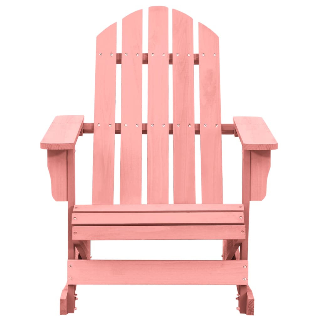 Sedia a Dondolo Giardino Adirondack in Legno di Abete Rosa - homemem39