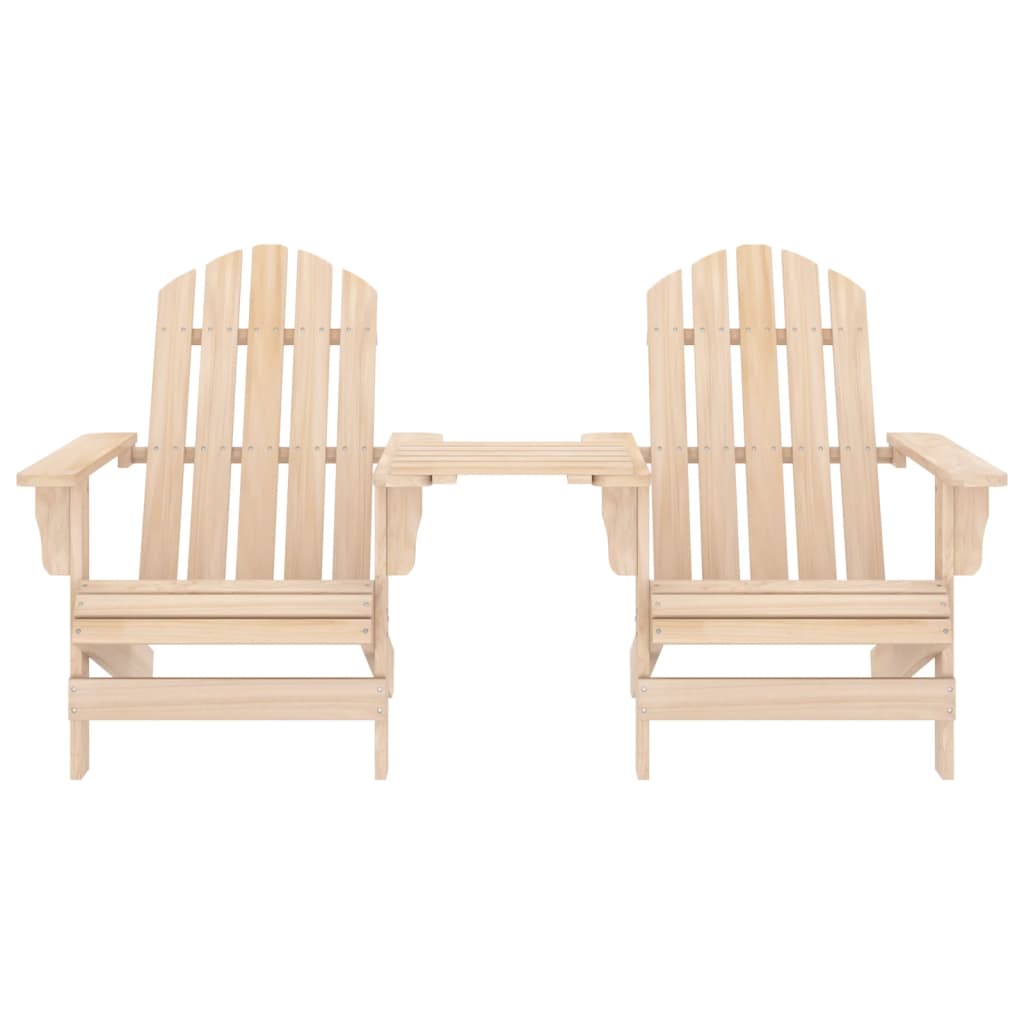 Sedie da Giardino Adirondack con Tavolino in Legno Abete - homemem39