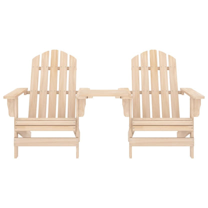 Sedie da Giardino Adirondack con Tavolino in Legno Abete - homemem39