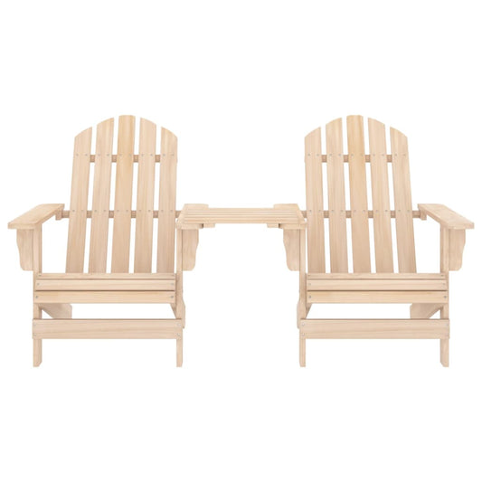 Sedie da Giardino Adirondack con Tavolino in Legno Abete - homemem39