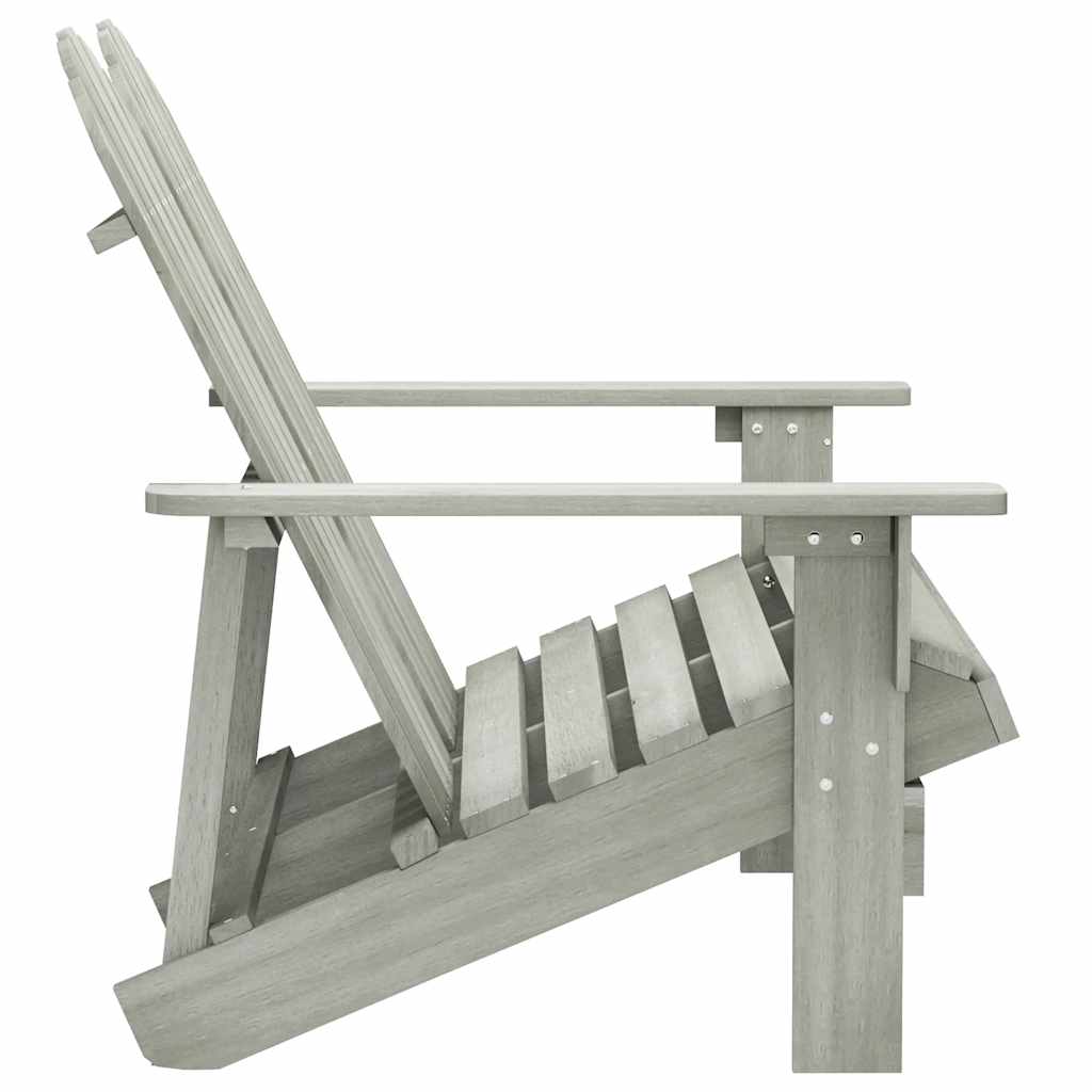 Sedia da Giardino Adirondack a 2 Posti in Legno di Abete Grigia | homemem39