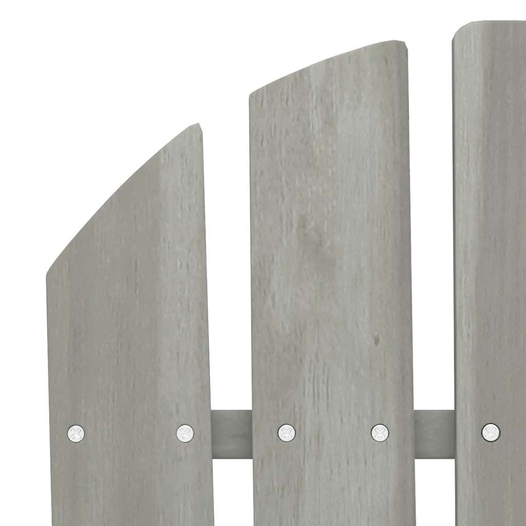 Sedia da Giardino Adirondack a 2 Posti in Legno di Abete Grigia | homemem39