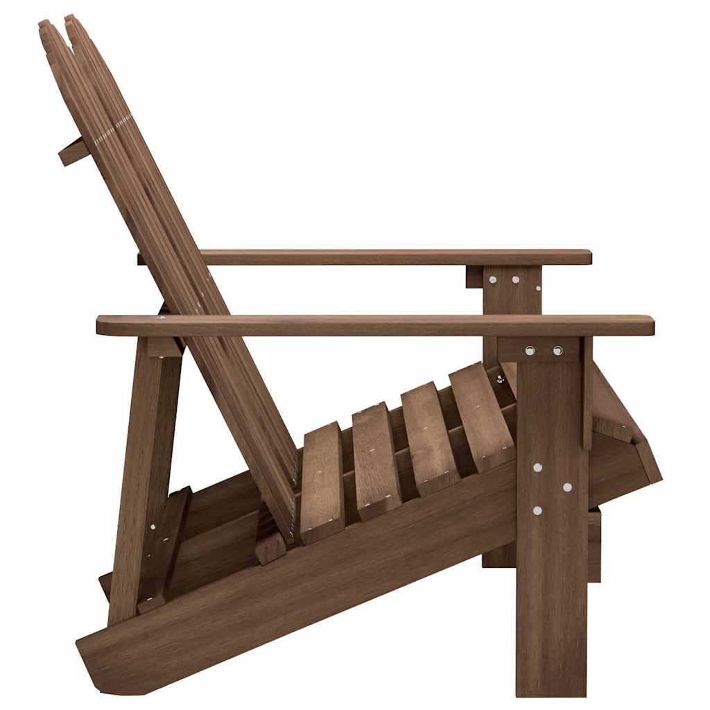Sedia da Giardino Adirondack a 2 Posti Legno di Abete Marrone | homemem39
