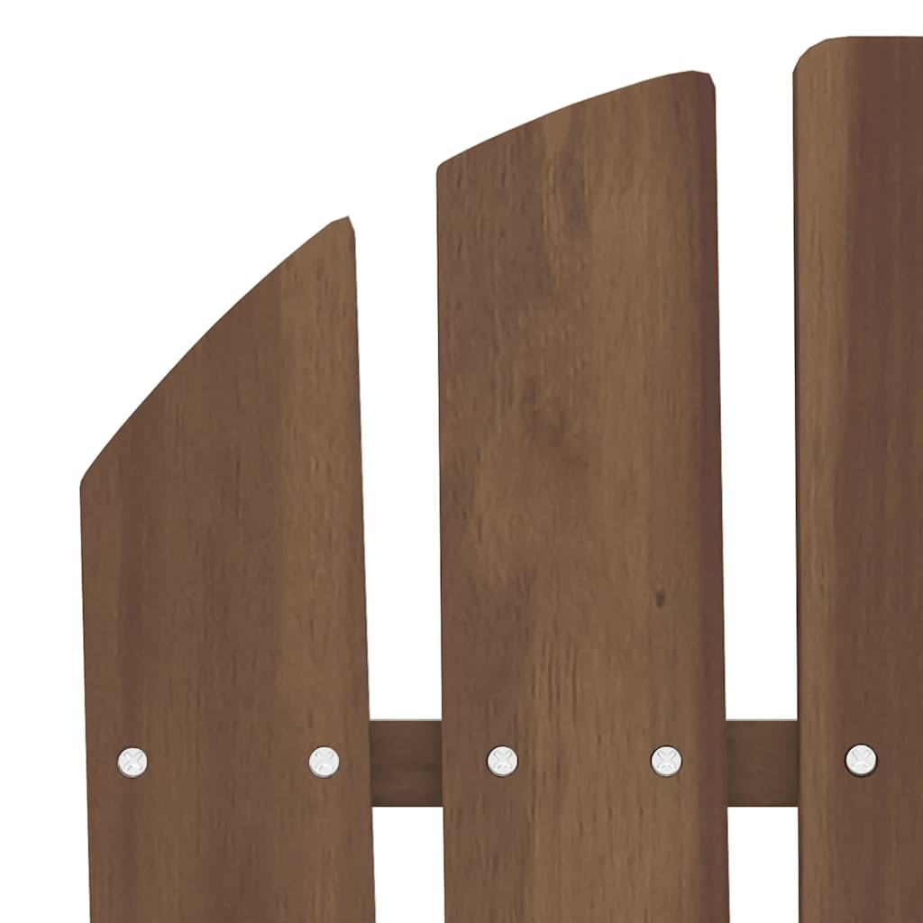 Sedia da Giardino Adirondack a 2 Posti Legno di Abete Marrone | homemem39