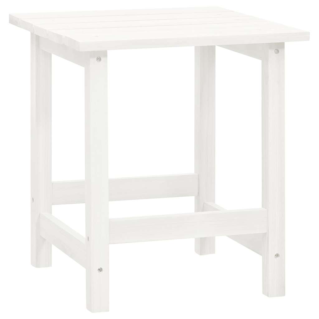 Sedia da Giardino Adirondack con Tavolino in Legno Abete Bianca