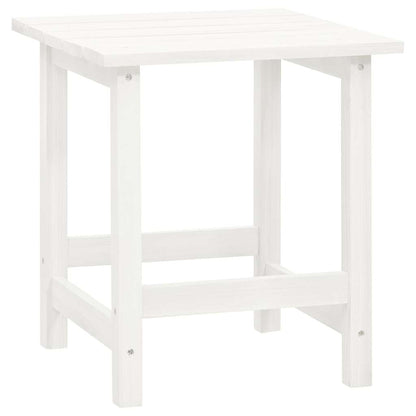 Sedia da Giardino Adirondack con Tavolino in Legno Abete Bianca