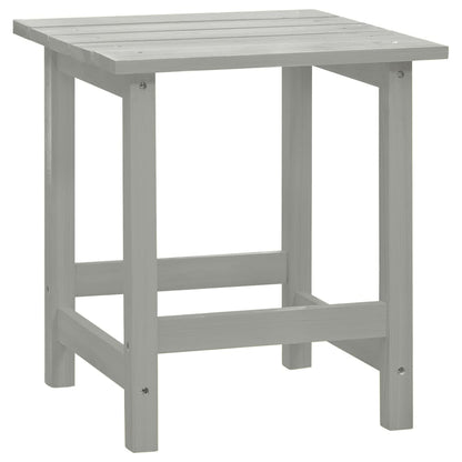Sedia da Giardino Adirondack con Tavolino Legno Abete Grigio - homemem39