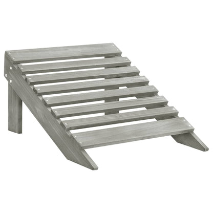 Sedia Giardino Adirondack Ottomana Tavolo Abete Massello Grigio | homemem39