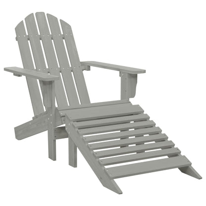 Sedia Giardino Adirondack Ottomana Tavolo Abete Massello Grigio | homemem39