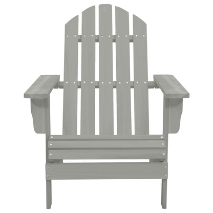 Sedia Giardino Adirondack Ottomana Tavolo Abete Massello Grigio | homemem39