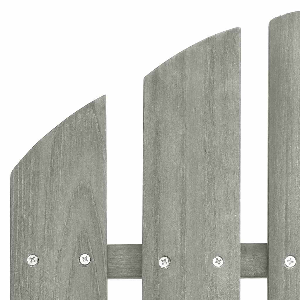 Sedia Giardino Adirondack Ottomana Tavolo Abete Massello Grigio