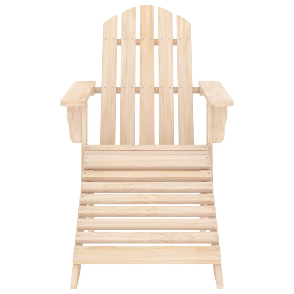 Sedia Adirondack con Poggiapiedi e Tavolo Massello di Abete