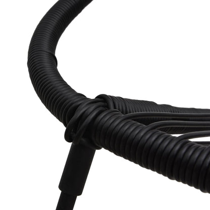 Set da Pranzo da Giardino 3 pz in Rattan PVC Nero | homemem39