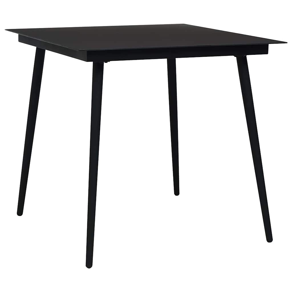 Set da Pranzo da Giardino 5 pz in Polyrattan e Vetro | homemem39
