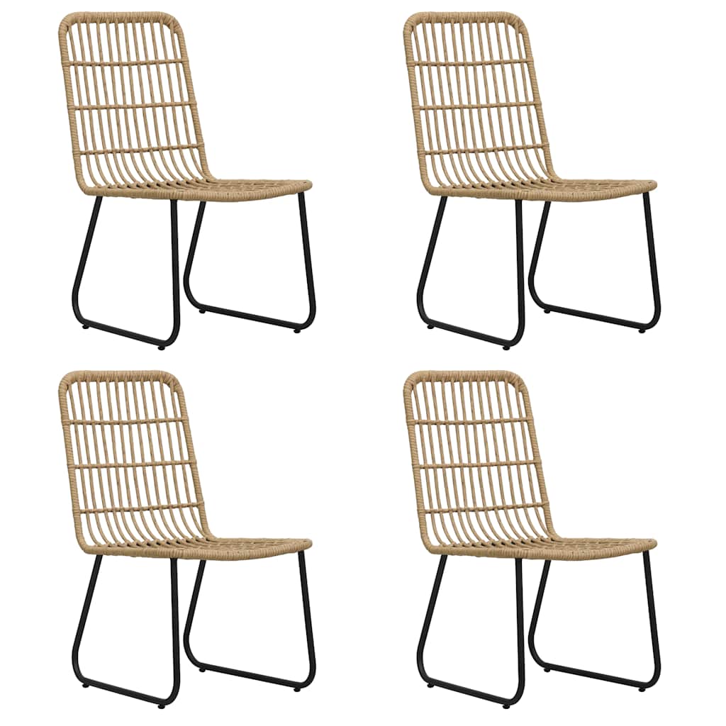 Set da Pranzo da Giardino 5 pz in Polyrattan e Vetro | homemem39