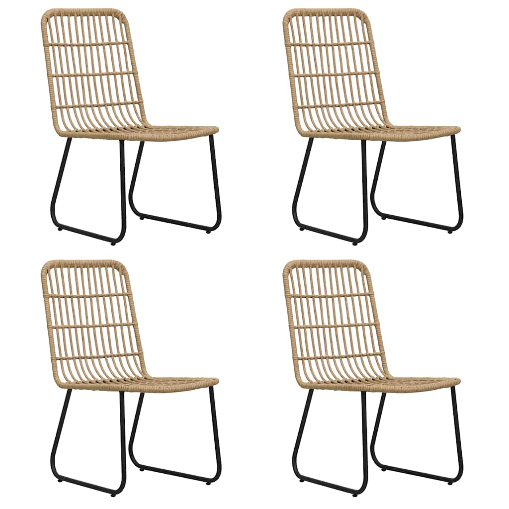Set da Pranzo da Giardino 5 pz in Polyrattan e Vetro | homemem39