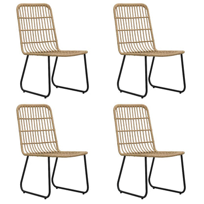 Set da Pranzo da Giardino 5 pz in Polyrattan e Vetro | homemem39