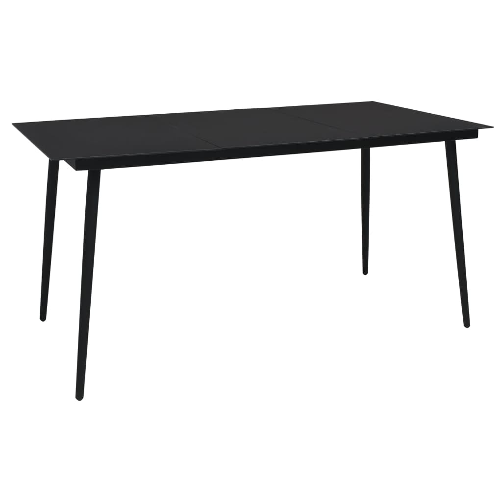 Set da Pranzo da Giardino 7 pz in Polyrattan e Vetro | homemem39