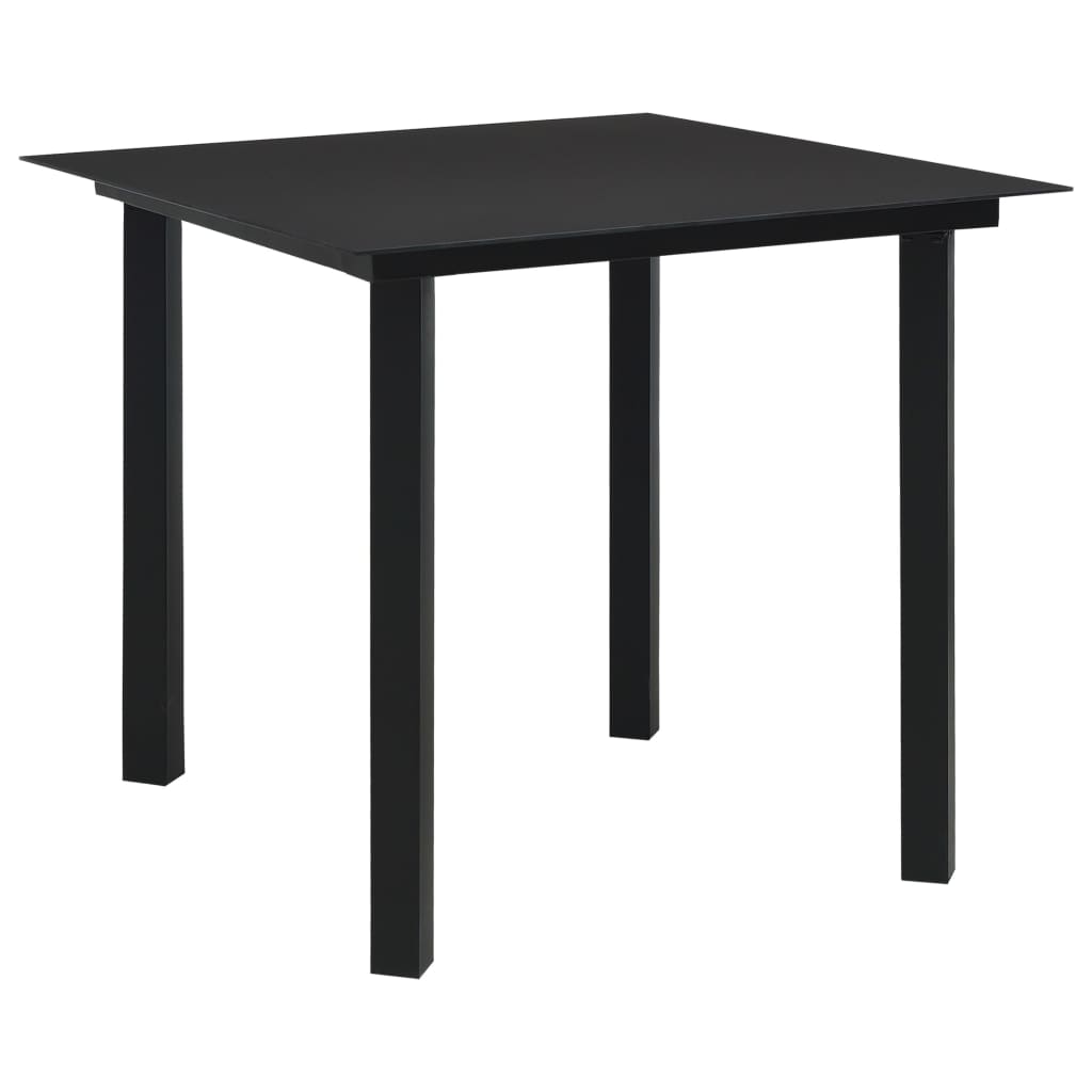 Set da Pranzo da Giardino 3 pz in Polyrattan e Vetro | homemem39