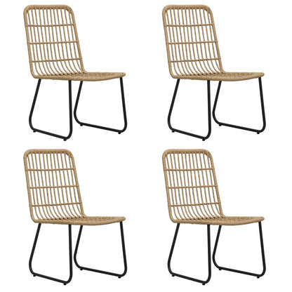 Set da Pranzo da Giardino 5 pz in Polyrattan e Vetro | homemem39