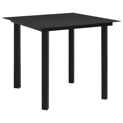 Set da Pranzo da Giardino 5 pz in Polyrattan e Vetro | homemem39