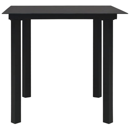 Set da Pranzo da Giardino 5 pz in Polyrattan e Vetro | homemem39