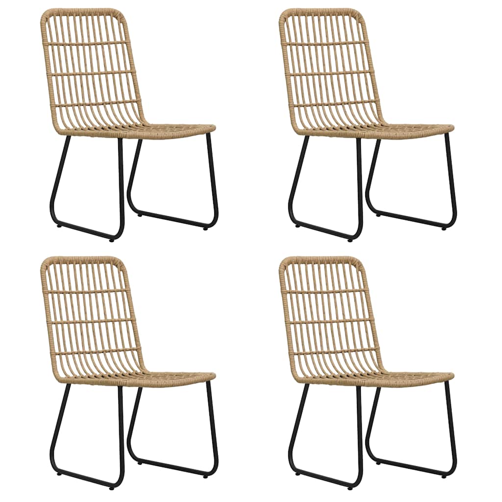 Set da Pranzo da Giardino 5 pz in Polyrattan e Vetro | homemem39