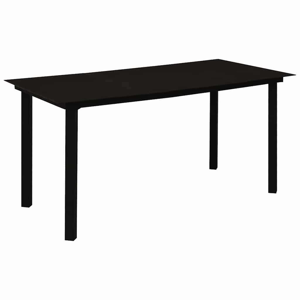 Set da Pranzo da Giardino 5 pz in Polyrattan e Vetro | homemem39