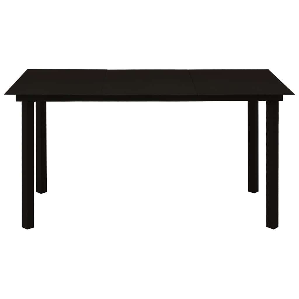 Set da Pranzo da Giardino 5 pz in Polyrattan e Vetro | homemem39