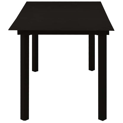 Set da Pranzo da Giardino 7 pz in Polyrattan e Vetro