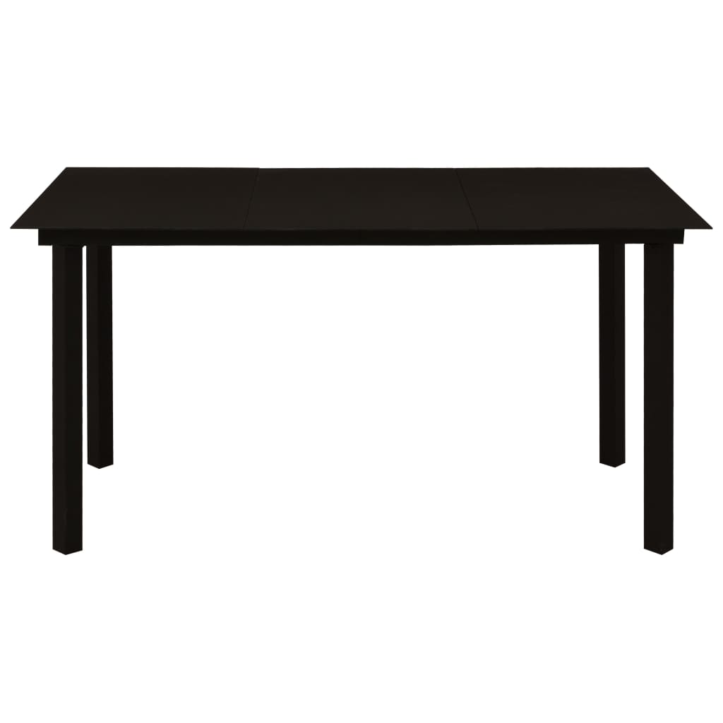 Set da Pranzo da Giardino 7 pz in Polyrattan e Vetro | homemem39