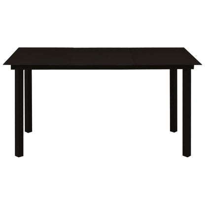 Set da Pranzo da Giardino 7 pz in Polyrattan e Vetro | homemem39