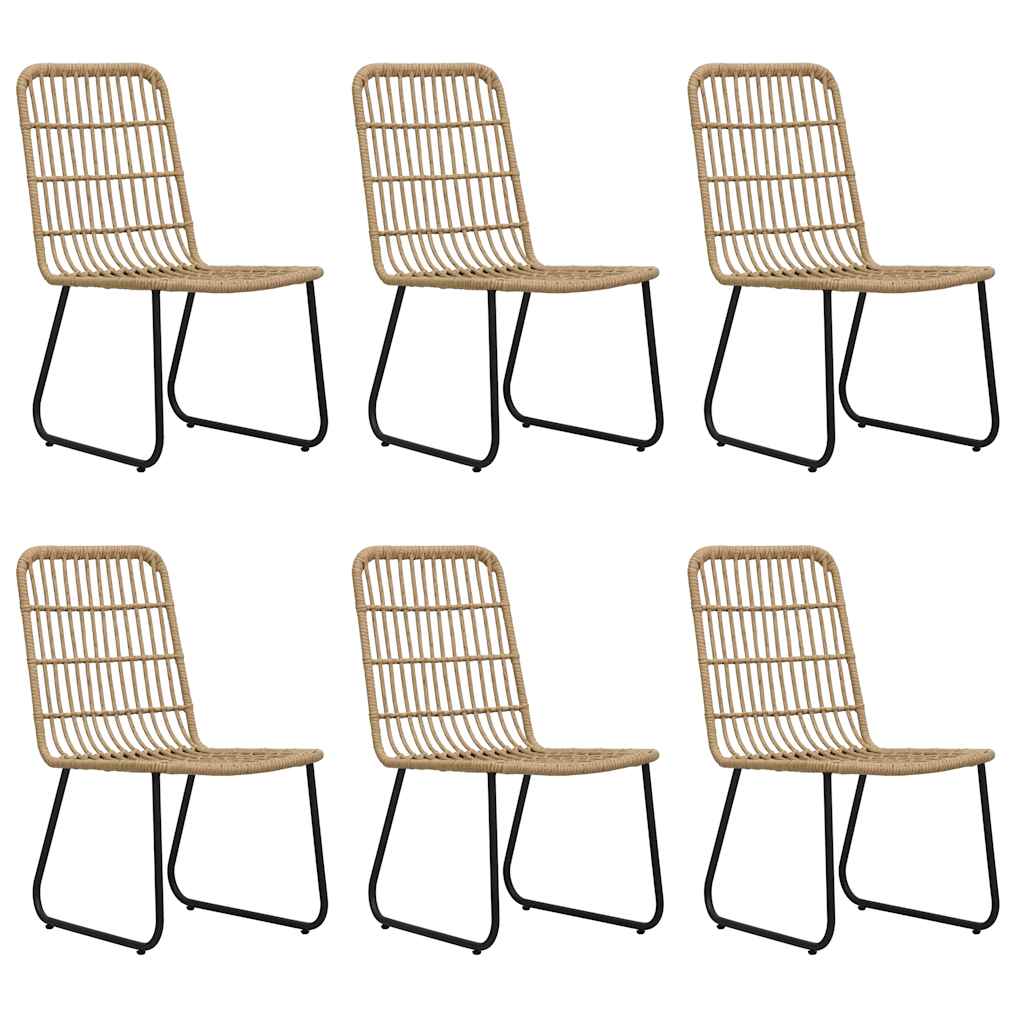 Set da Pranzo da Giardino 7 pz in Polyrattan e Vetro | homemem39